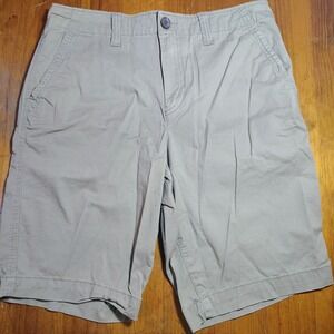 Urban Pipeline Mens Khaki Flat Front SuperFlex Shorts Size 33W